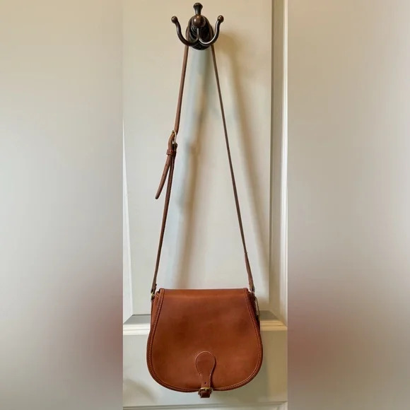 COACH Rare Vintage Saddle Bag in British Tan EUC - Picture 12 of 16